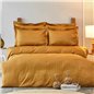 Charm Bold Mustard Saten Duvet Cover Set Queen Size - Queen Size