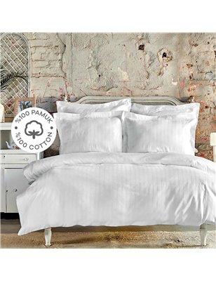 Nau Funen Navy Blue Duvet Cover Set Queen Size - Queen Size | Enplus Home