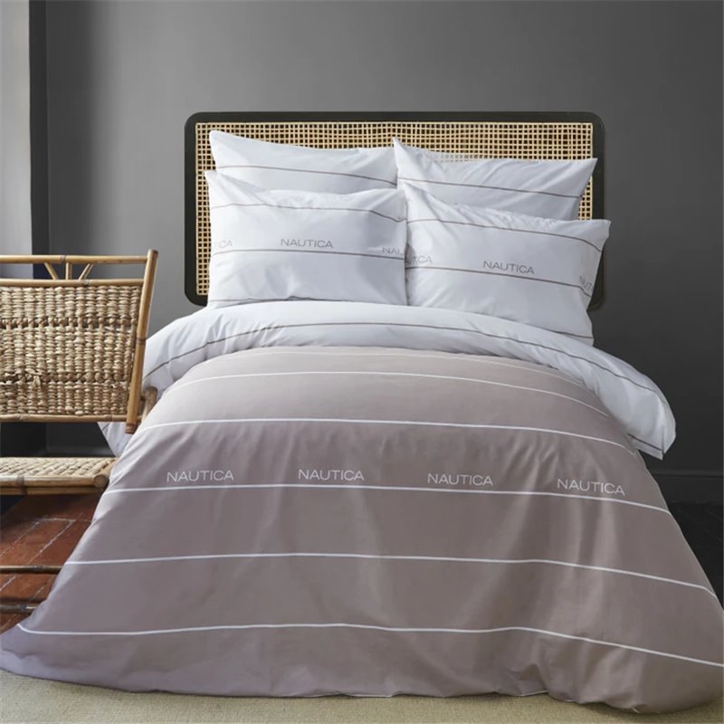 Nau Deep Water Beige Duvet Cover Set Single Size - Single Size