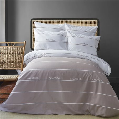 NAU DEEP WATER BEIGE DUVET COVER SET SINGLE SIZE - SINGLE SIZE