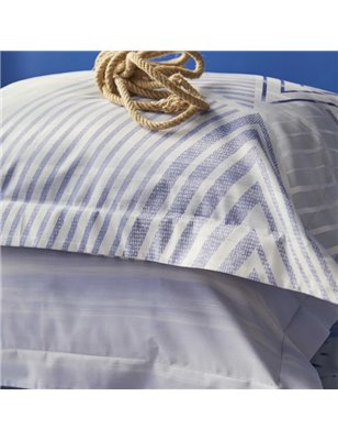 NAU LIGNE NAVY BLUE DUVET COVER SET QUEEN SIZE  - QUEEN SIZE