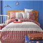 Nau Lord Howe Bordeaux Duvet Cover Set Queen Size - Queen Size