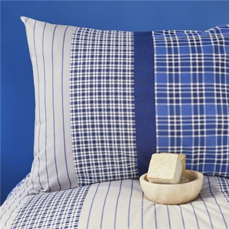 Nau Lord Howe Indigo Duvet Cover Set Queen Size - Queen Size