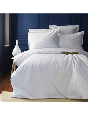 NAU NORTHERN OFF WHITE - BEIGE PERCALE DUVET COVER SET QUEEN SIZE - QUEEN SIZE