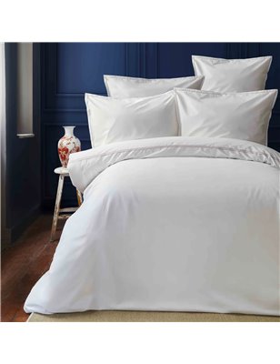 Nau Northern Off White - Red Percale Duvet Cover Set Queen Size - Queen Size