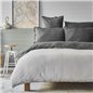 NAU PRUVA ANTHRACITE/GREY DF DUVET COVER SET QUEEN SIZE - QUEEN SIZE