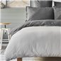 NAU PRUVA ANTHRACITE/GREY DF DUVET COVER SET QUEEN SIZE - QUEEN SIZE