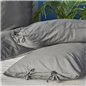 Nau Pruva Anthracite/Grey Df Duvet Cover Set Queen Size - Queen Size