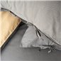 NAU PRUVA ANTHRACITE/MUSTARD DF DUVET COVER SET QUEEN SIZE - QUEEN SIZE