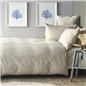 NAU PRUVA BEIGE DUVET COVER SET QUEEN SIZE - QUEEN SIZE