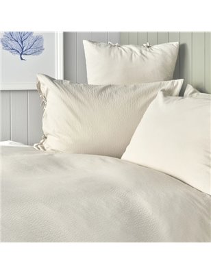 NAU PRUVA BEIGE DUVET COVER SET QUEEN SIZE - QUEEN SIZE