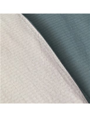 Nau Pruva Green/Beige Df Duvet Cover Set Queen Size - Queen Size | Enplus Home