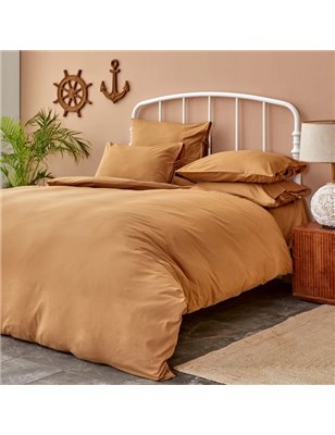 NAU PRUVA MUSTARD DUVET COVER SET QUEEN SIZE - QUEEN SIZE