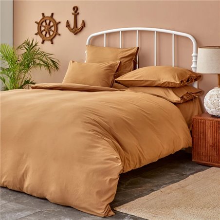 NAU PRUVA MUSTARD DUVET COVER SET QUEEN SIZE - QUEEN SIZE