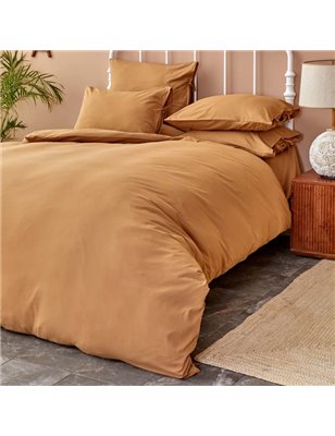 Nau Pruva Mustard Duvet Cover Set Queen Size - Queen Size