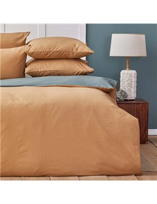 Nau Pruva Mustard/Green Df Duvet Cover Set Queen Size - Queen Size | Enplus Home