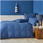 NAU PRUVA NAVY BLUE DUVET COVER SET QUEEN SIZE - QUEEN SIZE