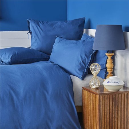 NAU PRUVA NAVY BLUE DUVET COVER SET QUEEN SIZE - QUEEN SIZE