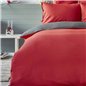 Nau Pruva Red/Anthracite Duvet Cover Set Queen Size - Queen Size