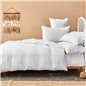 NAU PRUVA WHITE DUVET COVER SET QUEEN SIZE - QUEEN SIZE