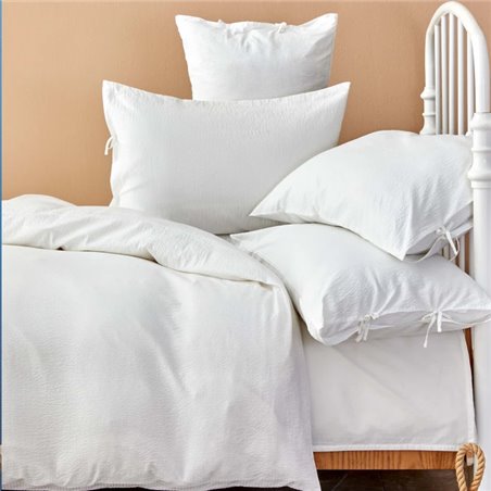 NAU PRUVA WHITE DUVET COVER SET QUEEN SIZE - QUEEN SIZE