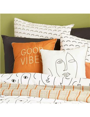 Face Duvet Cover Set - Queen - Queen Size | Enplus Home