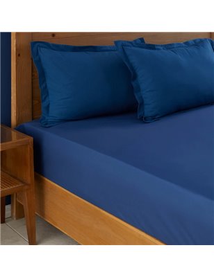 NAU PRUVA NAVY BLUE 2' PILLOW CASE -  50x70