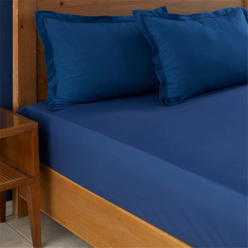 Nau Pruva Navy Blue 2' Pillow Case - 50X70