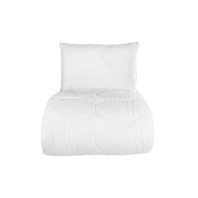 Aleovera Quilt Single Size.155X215_1 Aleovera  Pillow 50X70 Hediyeli - Single Size