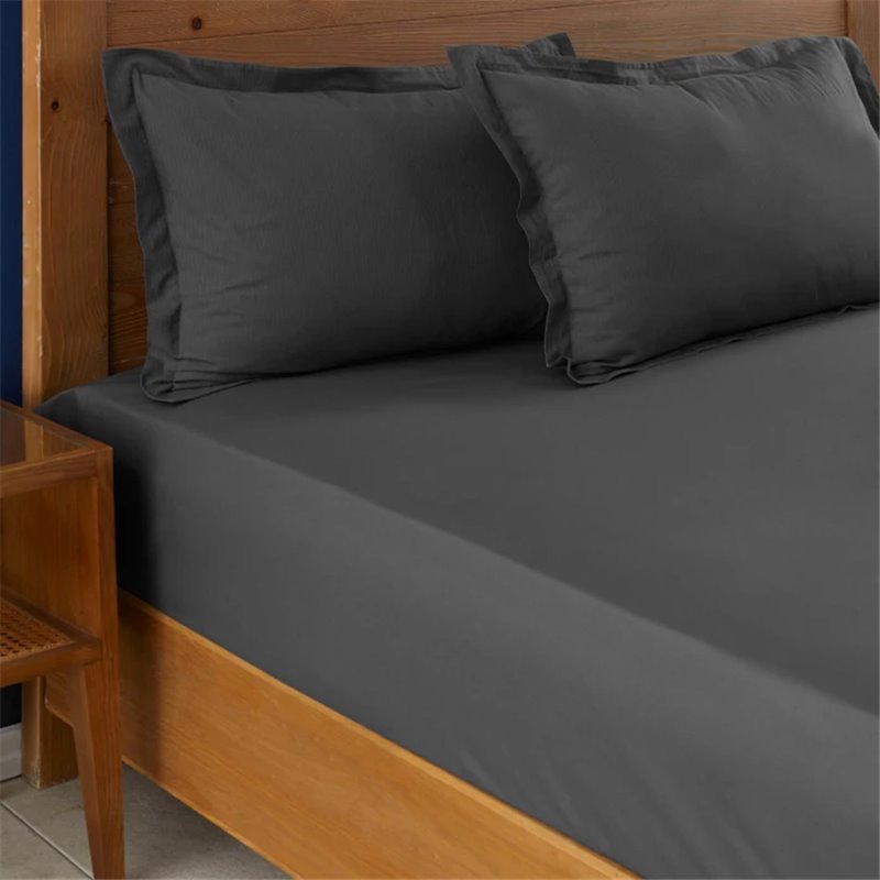 Nau Anthracite Sheet Single Size - Single Size