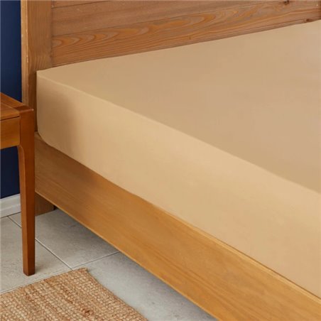 NAU MUSTARD SHEET QUEEN SIZE FITTED (160x200+30) - QUEEN SIZE