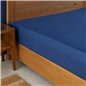 NAU NAVY BLUE SHEET QUEEN SIZE FITTED (160x200+30) - QUEEN SIZE