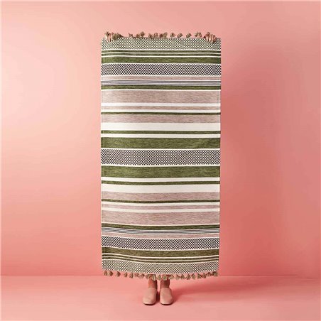 80x150 Green Line Rug - 80x150