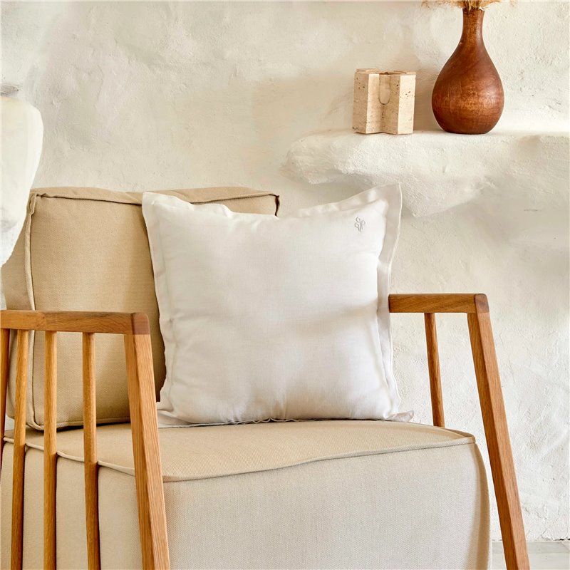 4 Element White Duz Decorative Pillow 45X45 - 45X45