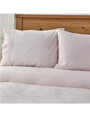 Laurel Powder Dantelli Rnf Private Pique Set - Queen Size | Enplus Home