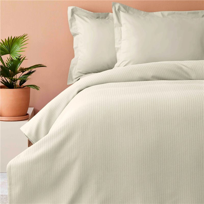 Back To Basic Beige Pique Queen Size - Queen Size