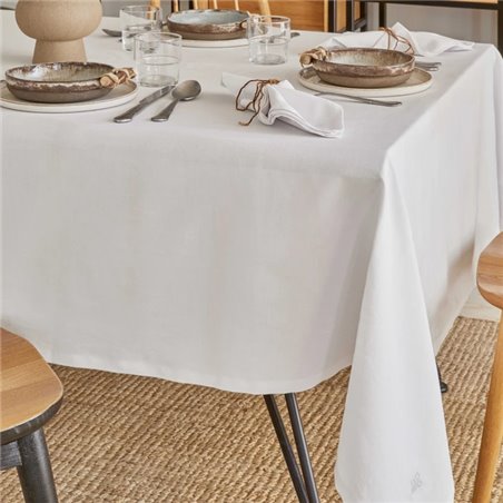 4 ELEMENT WHITE TABLECLOTH 160x240 HAVA -  160x240