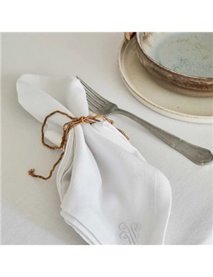 4 ELEMENT WHITE TABLECLOTH 160x240 HAVA -  160x240