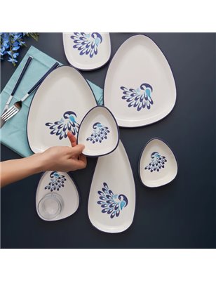 KARACA PEACOCK 24 PCS BREAKFAST SET RND