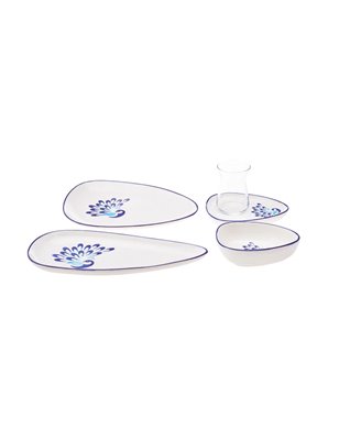 KARACA PEACOCK 24 PCS BREAKFAST SET RND