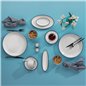 Schafer Bianca Breakfast Set-36 Pcs.-Navy Blue