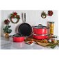 KARACA BIO DIAMOND PRO JAPANESE RED 7 PCS COOKWARE SET