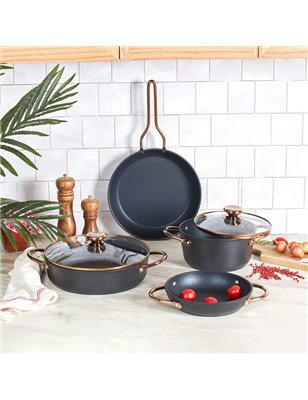 KARACA BIO DIAMOND POWER 6 PCS COOKWARE SET ROSEÂ  GOLD