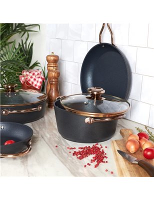 KARACA BIO DIAMOND POWER 6 PCS COOKWARE SET ROSEÂ  GOLD