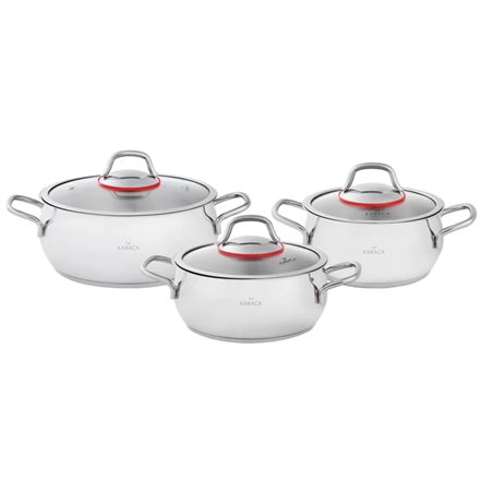 KARACA SARIYER STEEL MIDI SET 6 PCS COOKWARE SET