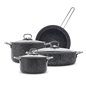 Karaca Biogranit Steel Plus 7 Pcs Cookware Set Black