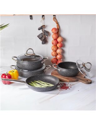 Karaca Avanos New Bio Granit 7 Pcs Cookware Set