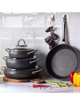 KARACA AVANOS NEW BIO GRANIT 7 PCS COOKWARE SET