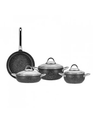 Karaca Avanos New Bio Granit 7 Pcs Cookware Set | Enplus Home