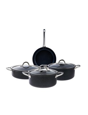 Schafer Vals Steel Cookware Set-7 Pcs.-Inox | Enplus Home